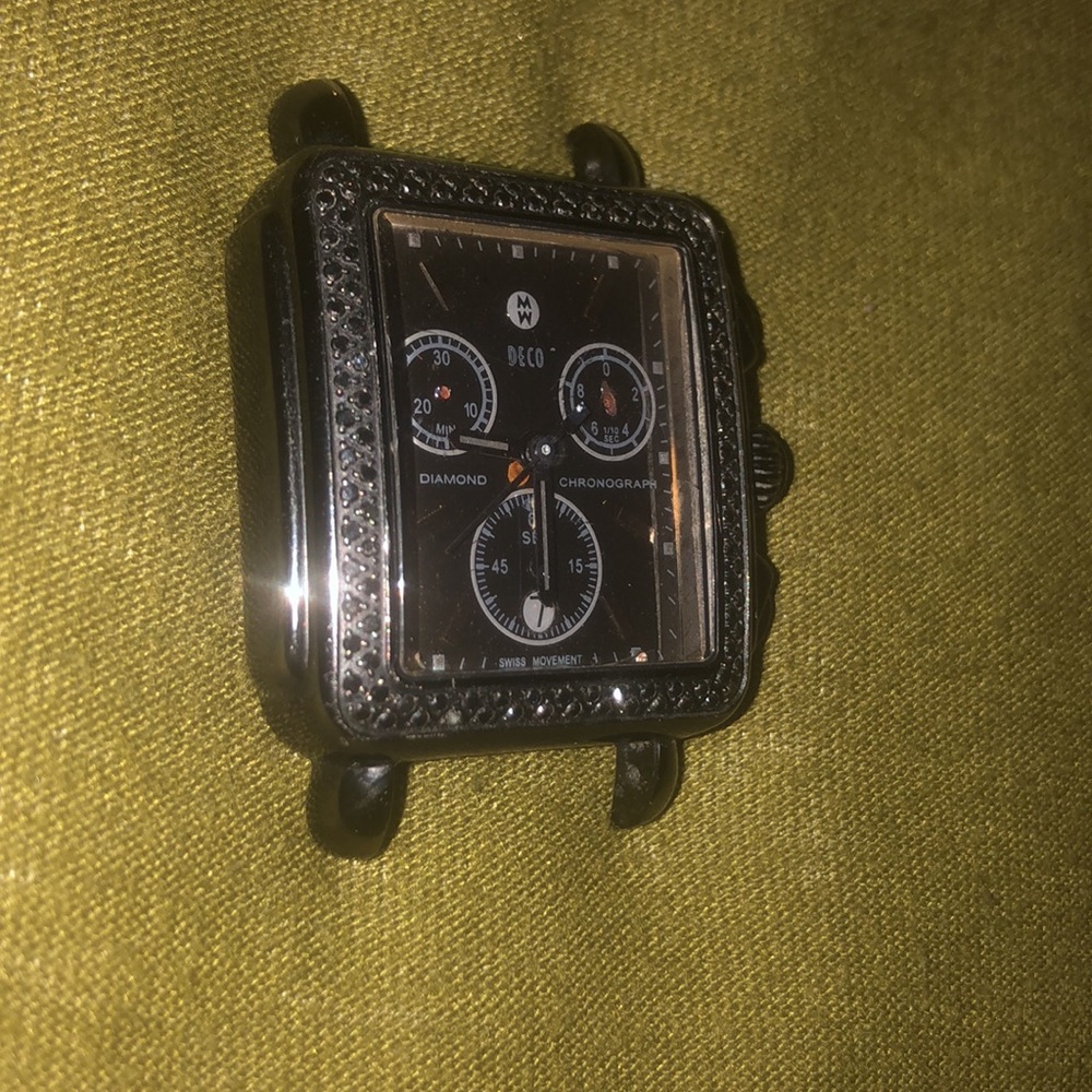 Black Deco Michele Watch (For Parts Only)